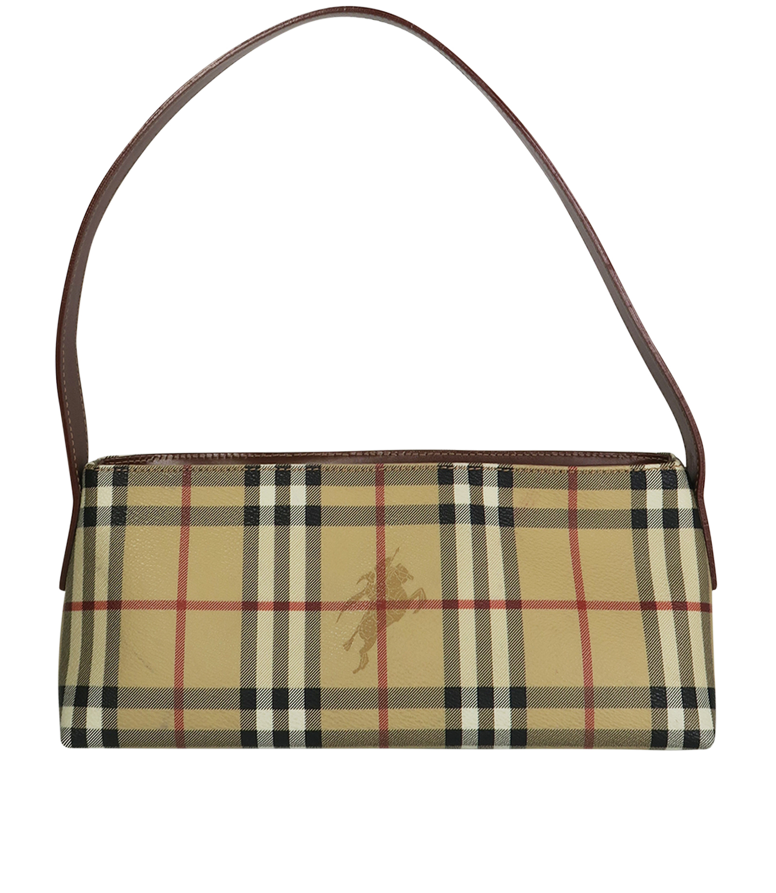 Shoulder Pochette, &pound;195, Handbags, Beige, Canvas, Back view